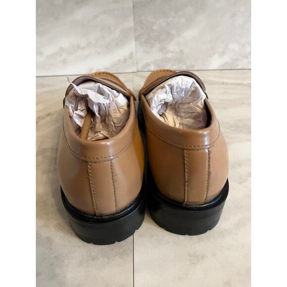 Free People Women’s Liv Penny Loafers Slip On Camel Size 8 Leather Upper NIB - Picture 6 of 8